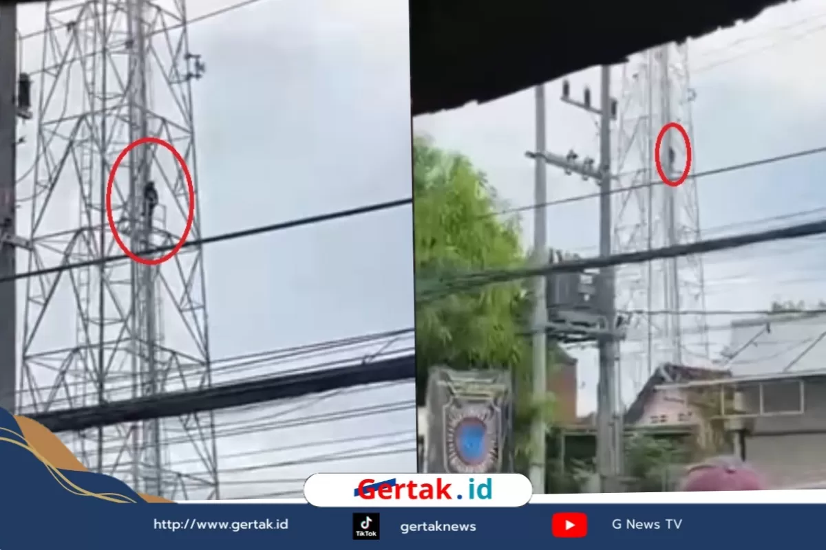 Pemuda 24 Tahun Panjat Tower di Sidoarjo, Diduga Putus Cinta