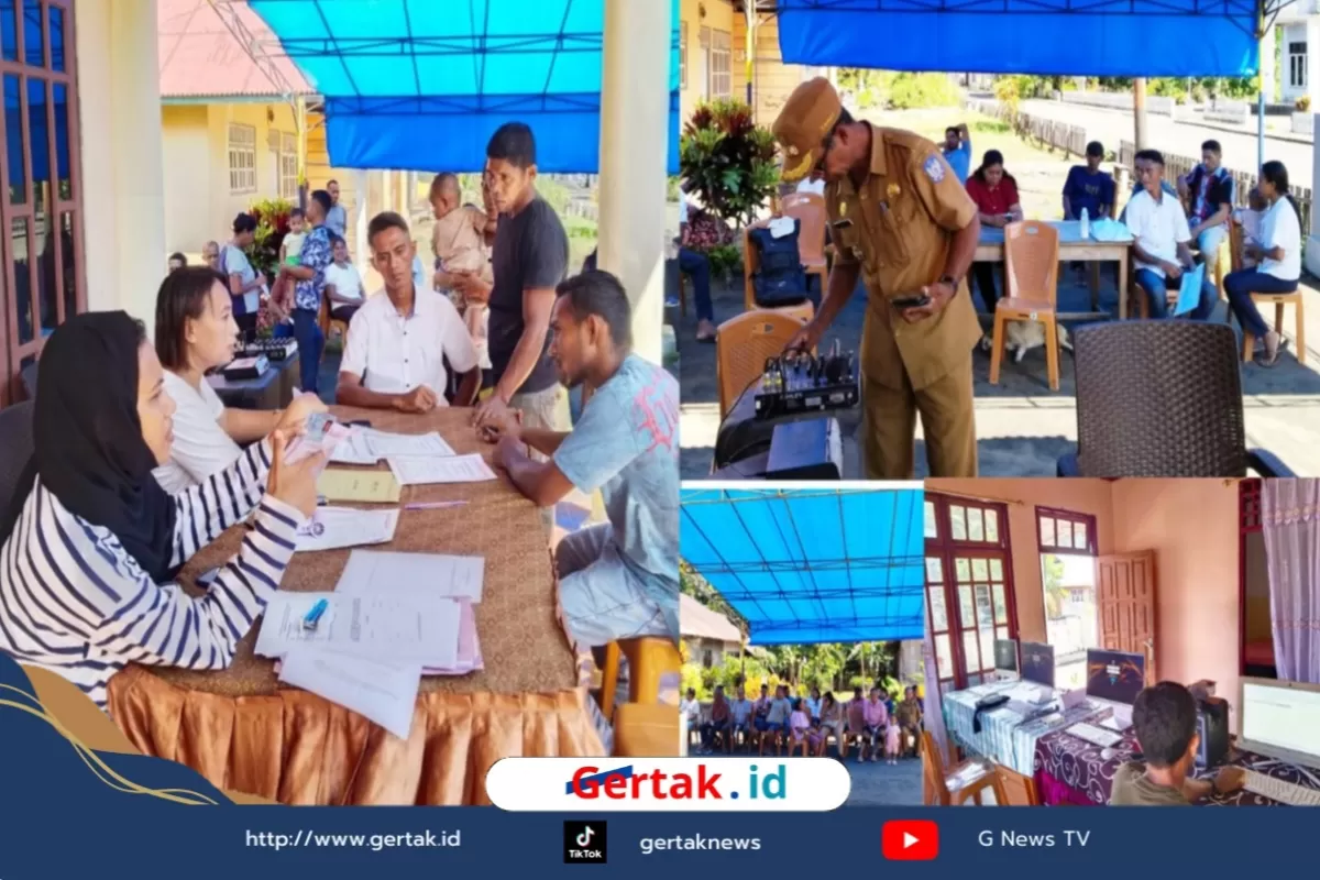 Dukcapil Halut Jemput Bola, Warga Loloda Utara Apresiasi Pelayanan  