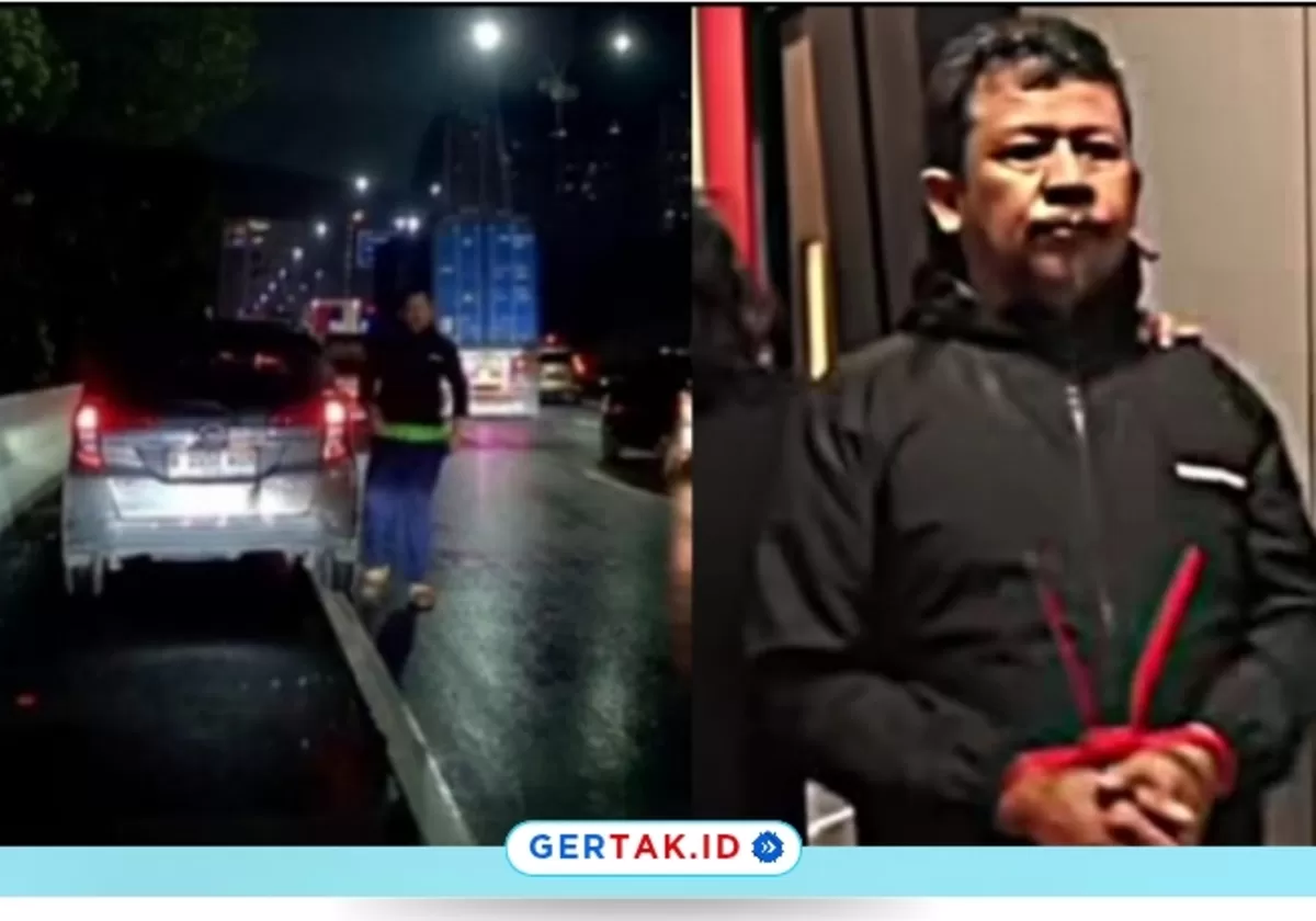 Pelaku perusakan mobil di Tol JORR yang viral di sosial media telah ditangkap Polisi. (Instagram/resmob_pmj)