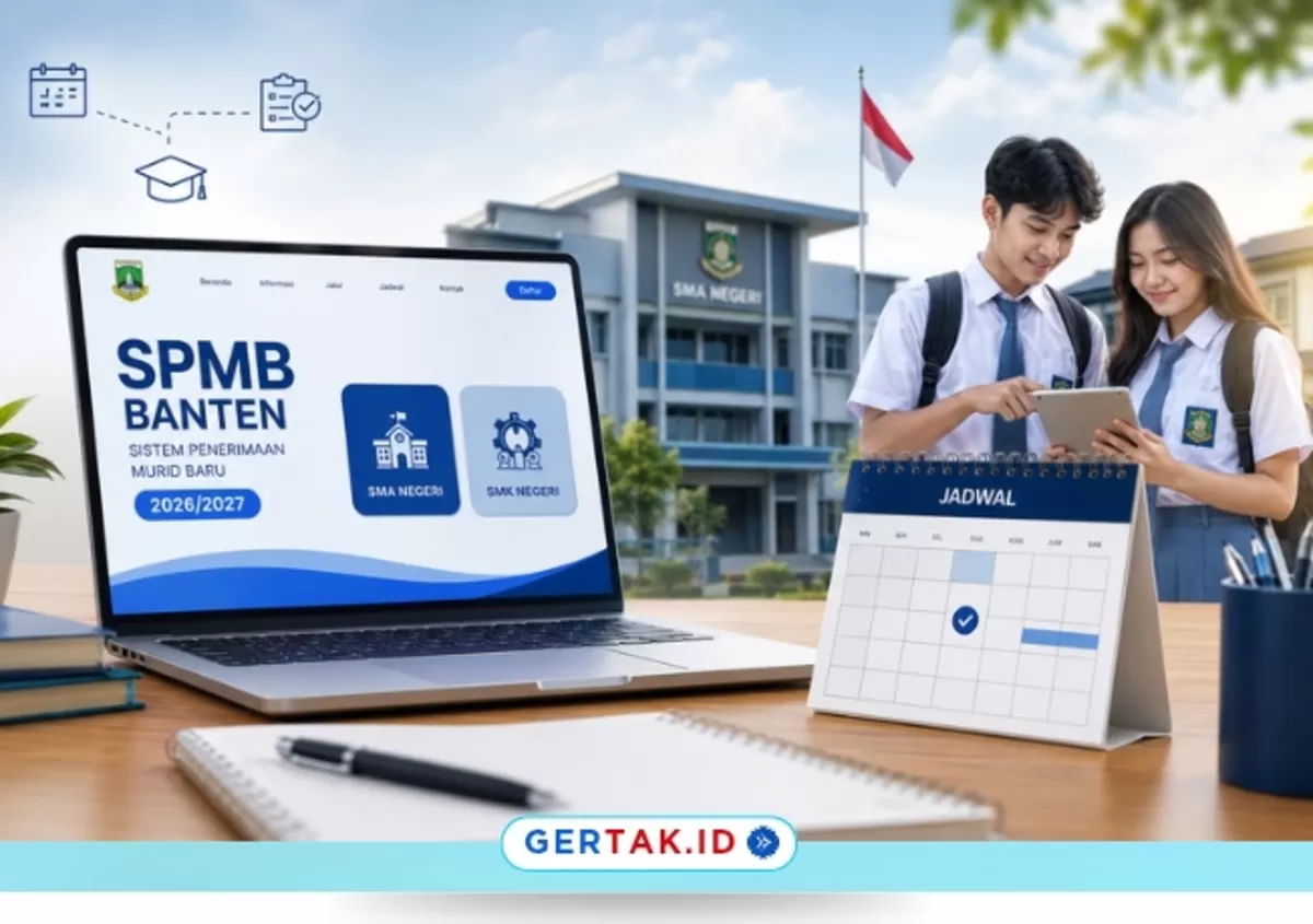 Keterangan Foto: Ilustrasi pendaftaran Sistem Penerimaan Murid Baru (SPMB) Banten Tahun Ajaran 2026/2027 untuk jenjang SMA dan SMK Negeri secara daring.