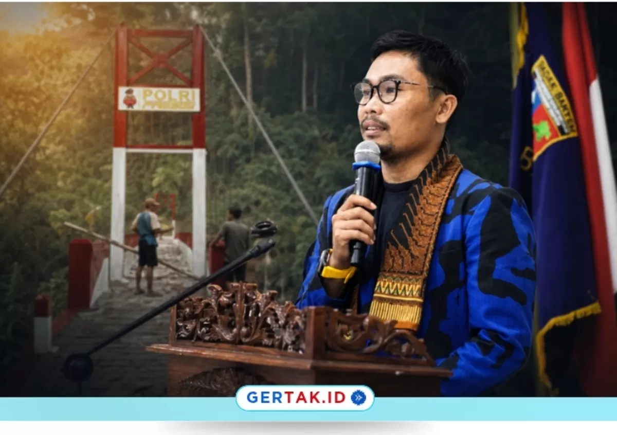 Keterangan Foto: Ketua DPW Badak Banten Provinsi Banten, Asep Pahrudin, mendukung Program Jembatan Merah Putih Presisi di Kabupaten Lebak. (Istimewa)
