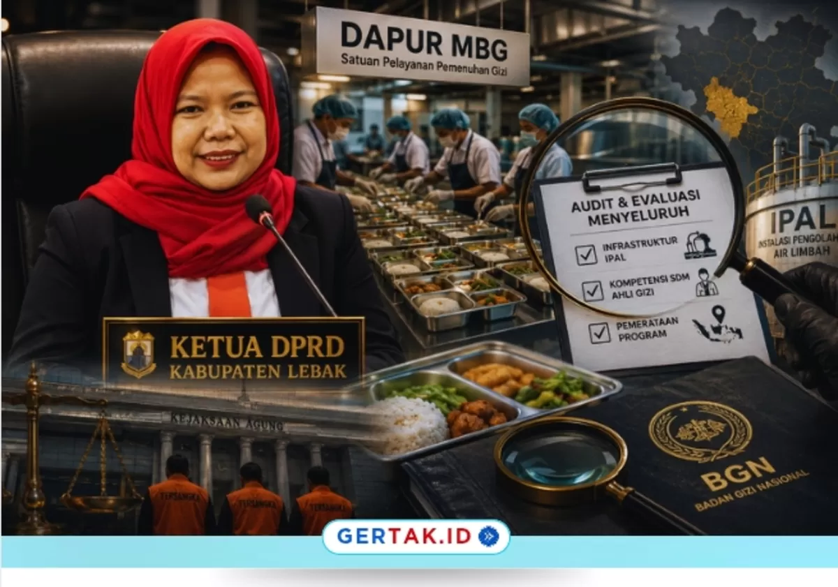 Keterangan Foto: Ketua DPRD Kabupaten Lebak, Juwita Wulandari, menyoroti perlunya audit dan evaluasi menyeluruh terhadap dapur Program Makan Bergizi Gratis.(Ilustrasi/GERTAK.ID)