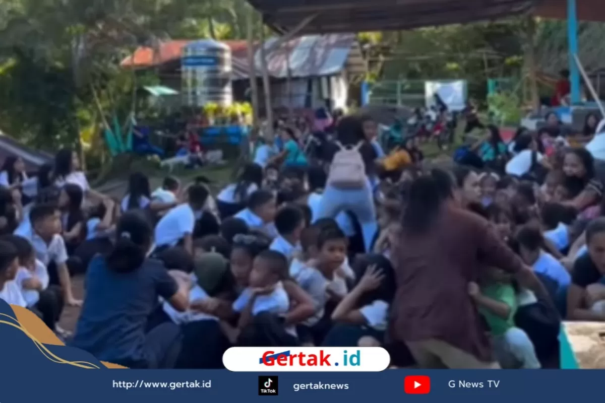 Viral Gempa Magnitudo 7,7 Guncang SD Filipina Saat Upacara Bendera  