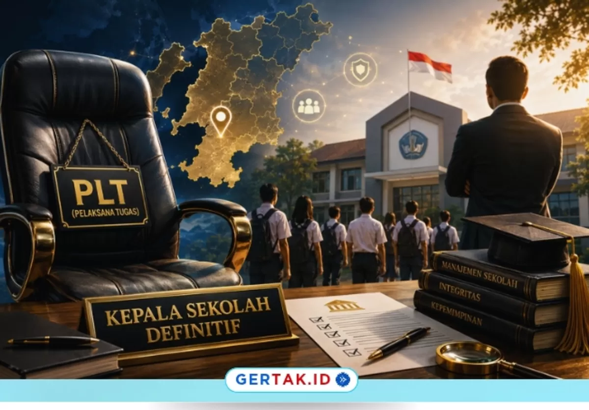 Keterangan Foto: Gambar ilustrasi proses seleksi kepala sekolah definitif di Provinsi Banten. (AI/GERTAK.ID)