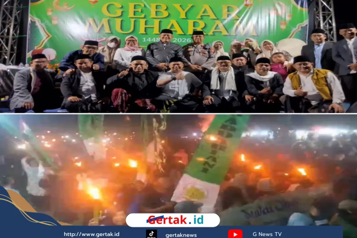 Ribuan Obor Terangi Karangpawitan, Gebyar Muharram 1448 H Ditutup Meriah  