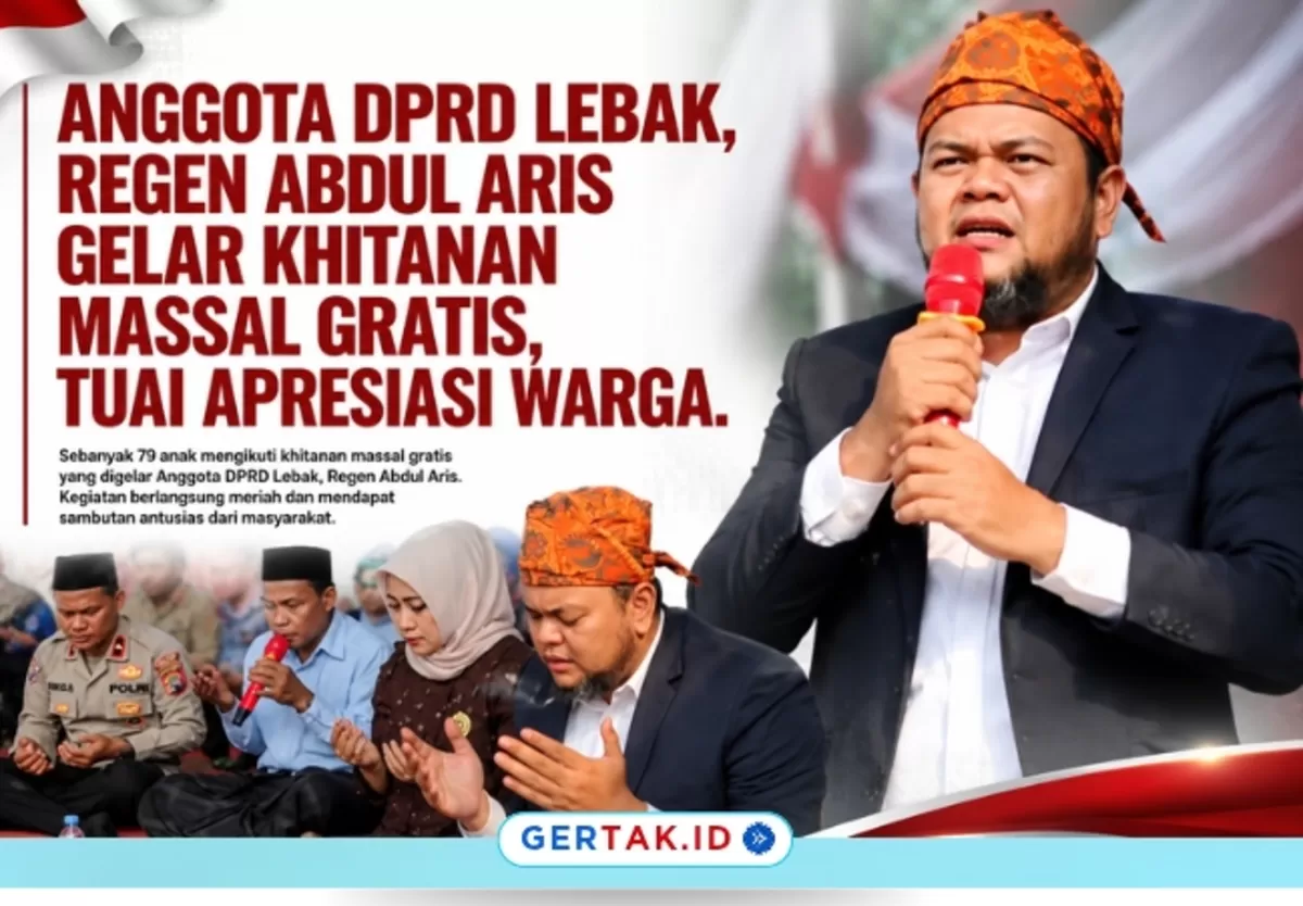 Keterangan Foto: Anggota DPRD Lebak, Regen Abdul Aris, dalam kegiatan khitanan massal gratis untuk masyarakat./Dok.TikTok@regen_abdul_aris