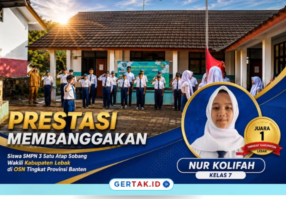 Keterangan foto: Suasana kegiatan di SMPN 3 Satu Atap Sobang, sekolah pelosok di Kabupaten Lebak yang berhasil meloloskan siswi ke OSN tingkat Provinsi Banten./Dok.Gertak.id