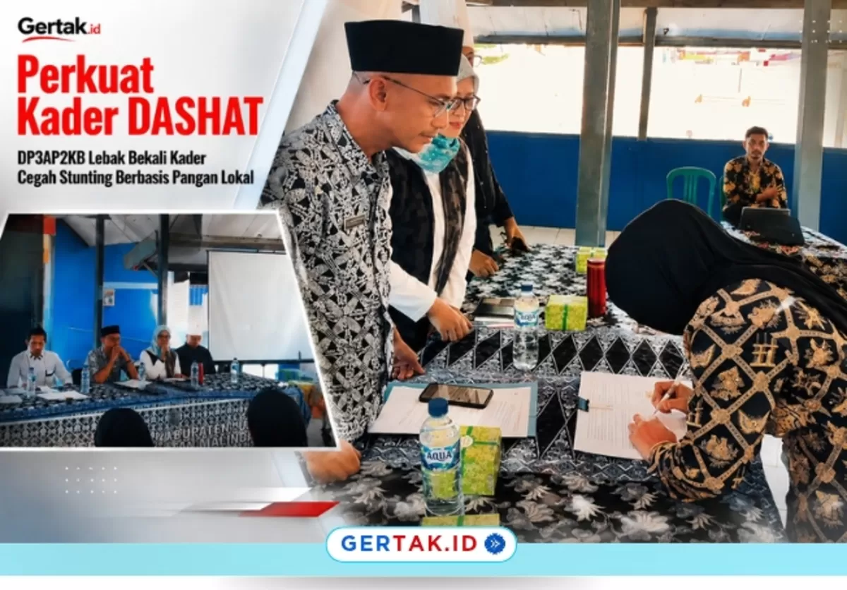 Keterangan foto: Suasana pelatihan Kader Dapur Sehat Atasi Stunting (DASHAT) yang diselenggarakan DP3AP2KB Kabupaten Lebak./Dok.Tangkapan layar video Instagram resmi DP3AP2KB Lebak