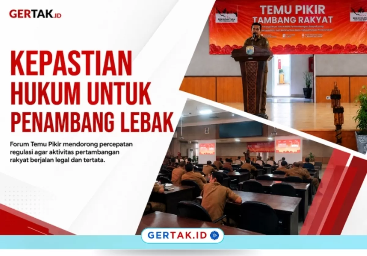Keterangan Foto: Suasana Temu Pikir Tambang Rakyat di Aula Multatuli Setda Kabupaten Lebak yang membahas percepatan regulasi WPR dan IPR/Dok.IG@Setdalebak