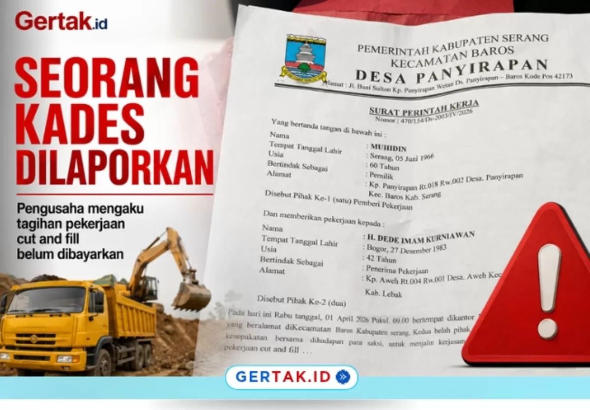 Keterangan Foto: Salah Satu Dokumen yaitu Surat Perintah Kerja (SPK) terkait pekerjaan cut and fill yang menjadi dasar laporan pengusaha atas dugaan belum dibayarkannya tagihan pekerjaan./Dok.Gertak.