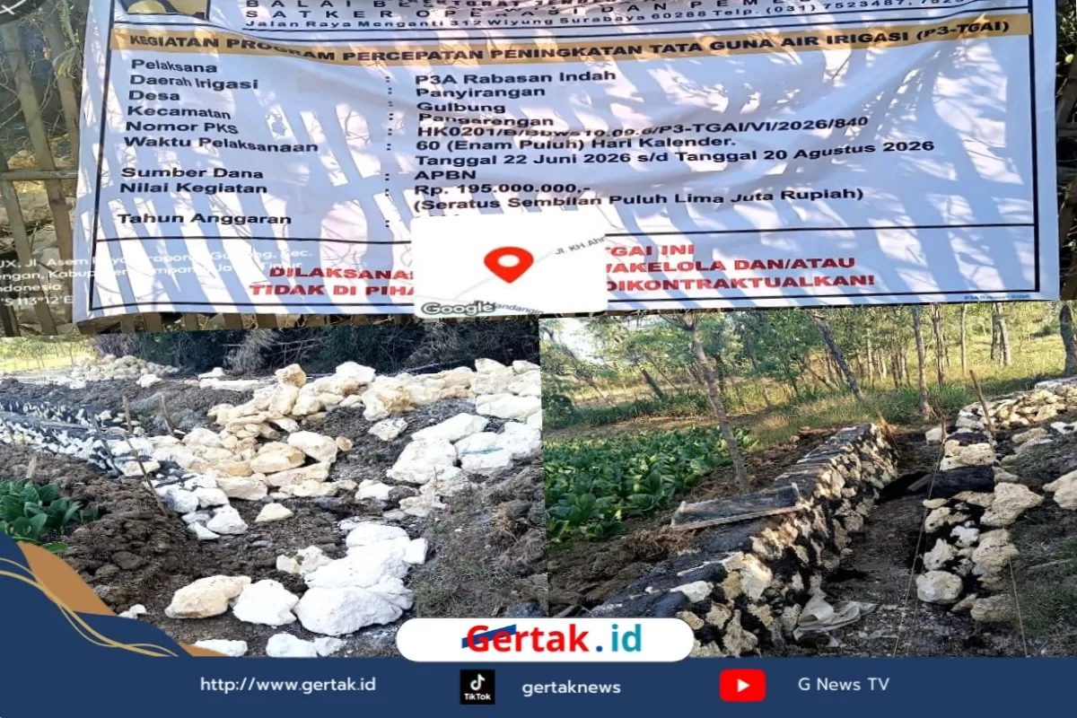 Proyek Ugal-ugalan P3-TGAI Rabasan Indah Gulbung Disorot, Diduga Asal Jadi dan Pengawasan Dipertanyakan  