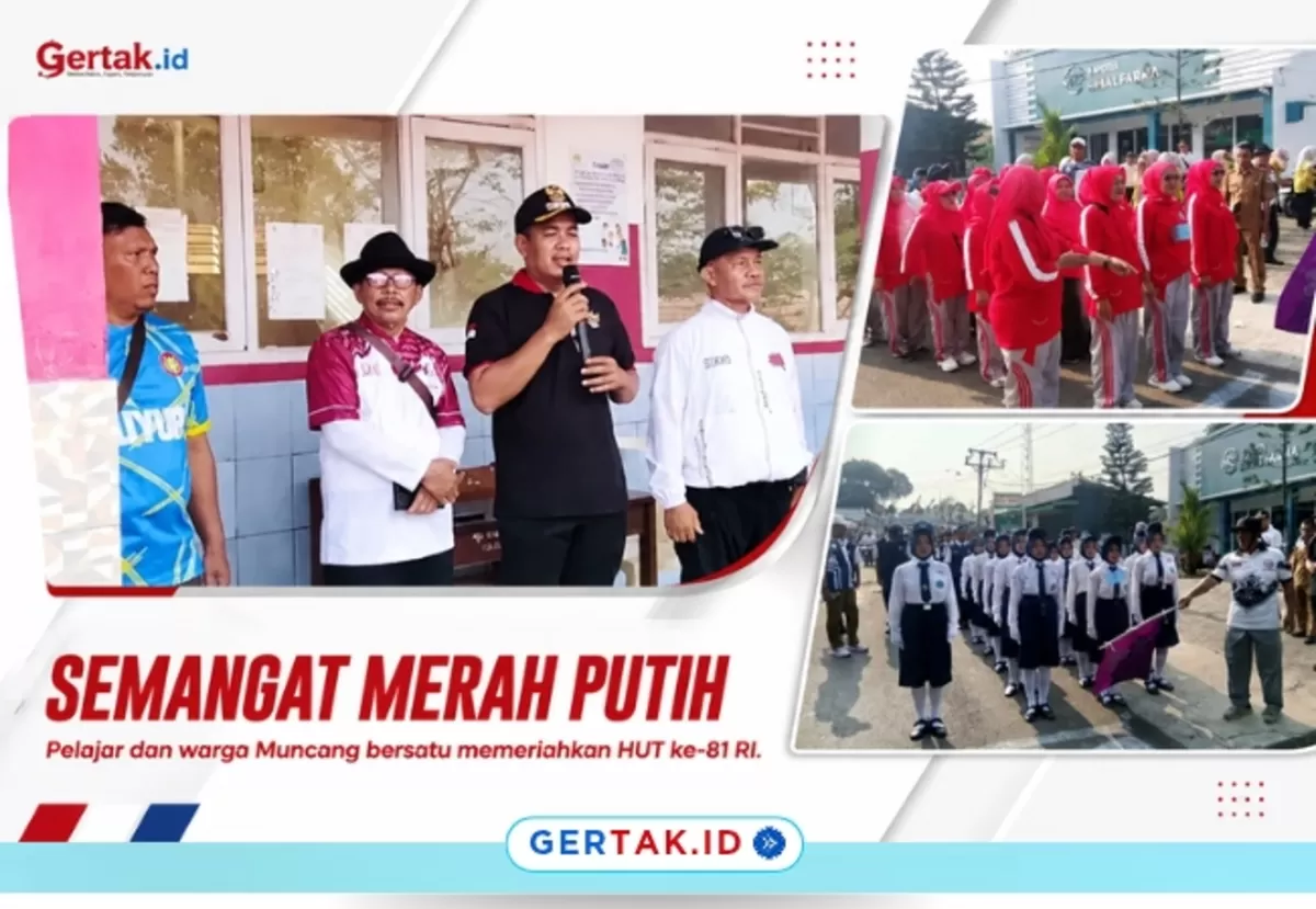 Camat Muncang bersama Ketua PHBN Buka Gerak Jalan, Sambut HUT ke-81 RI Bersama Warga./Dok.Gertak.id