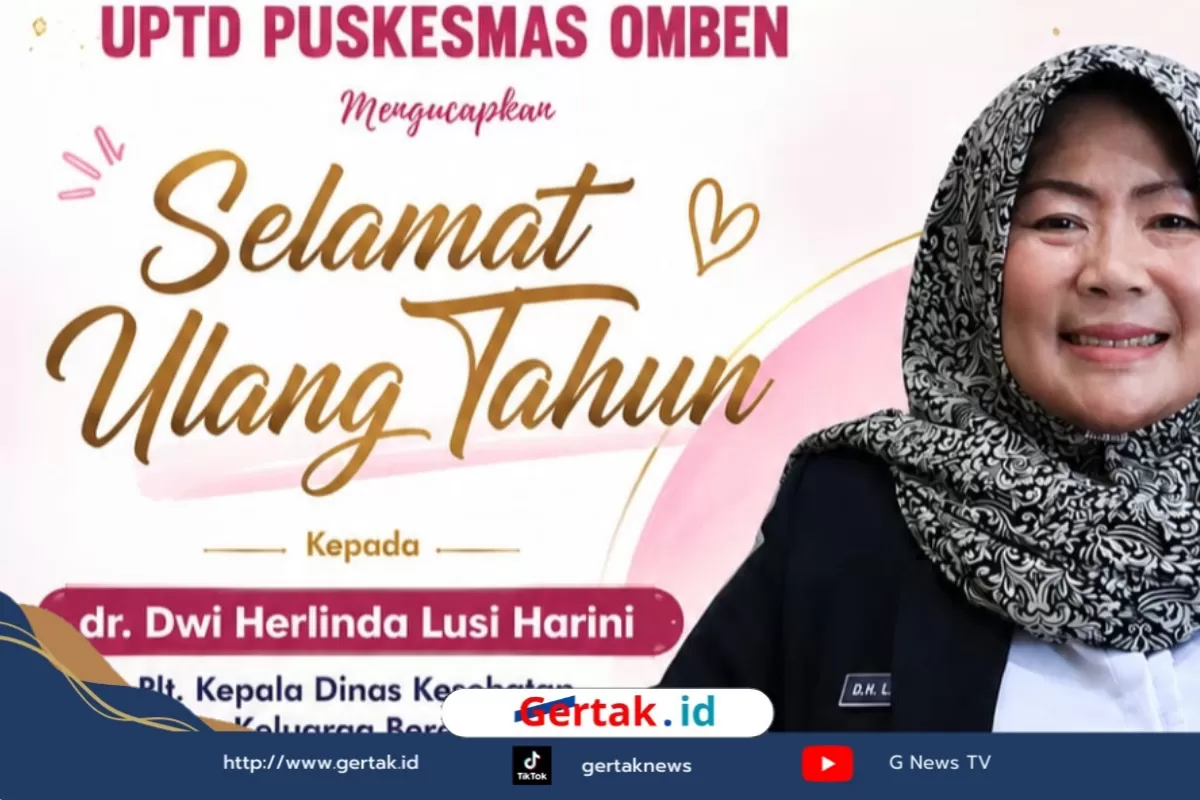 UPTD Puskesmas Omben Ucapkan Milad Plt Kadinkes Sampang Dr. Dwi Herlinda Lusi Harini   
