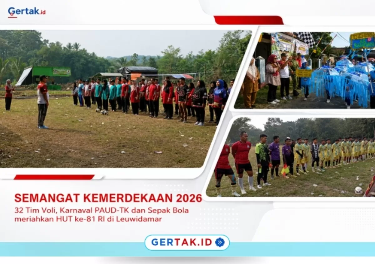 Keterangan Foto: Rangkaian kegiatan PHBN Kecamatan Leuwidamar dalam menyambut HUT ke-81 Kemerdekaan Republik Indonesia./Dok.Gertak.id