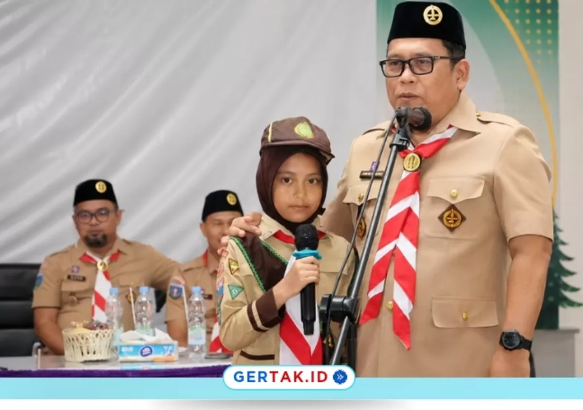 Keterangan Foto: Moment Wakil Bupati Lebak, Amir Hamzah Buka Penganugerahan Pramuka Garuda 2026 di Lebak, Senin (24/8/26)./Dok.Gertak.id