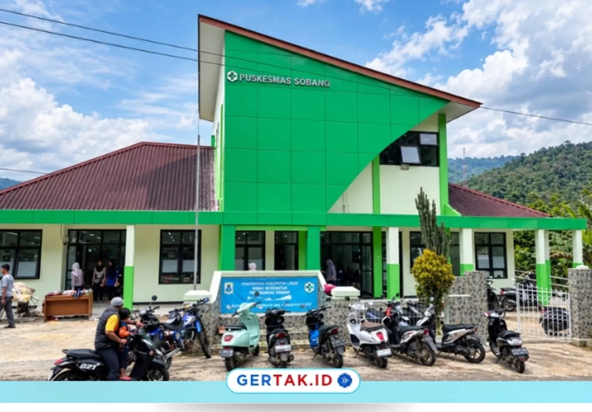 Potret Puskesmas Sobang Kecamatan Sobang Kabupaten Lebak./Dok.Gertak.id