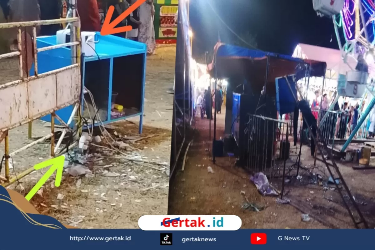 Nyawa Pengunjung Terancam! Kabel Listrik Terbuka di Pasar Malam Omben Jadi Sorotan  