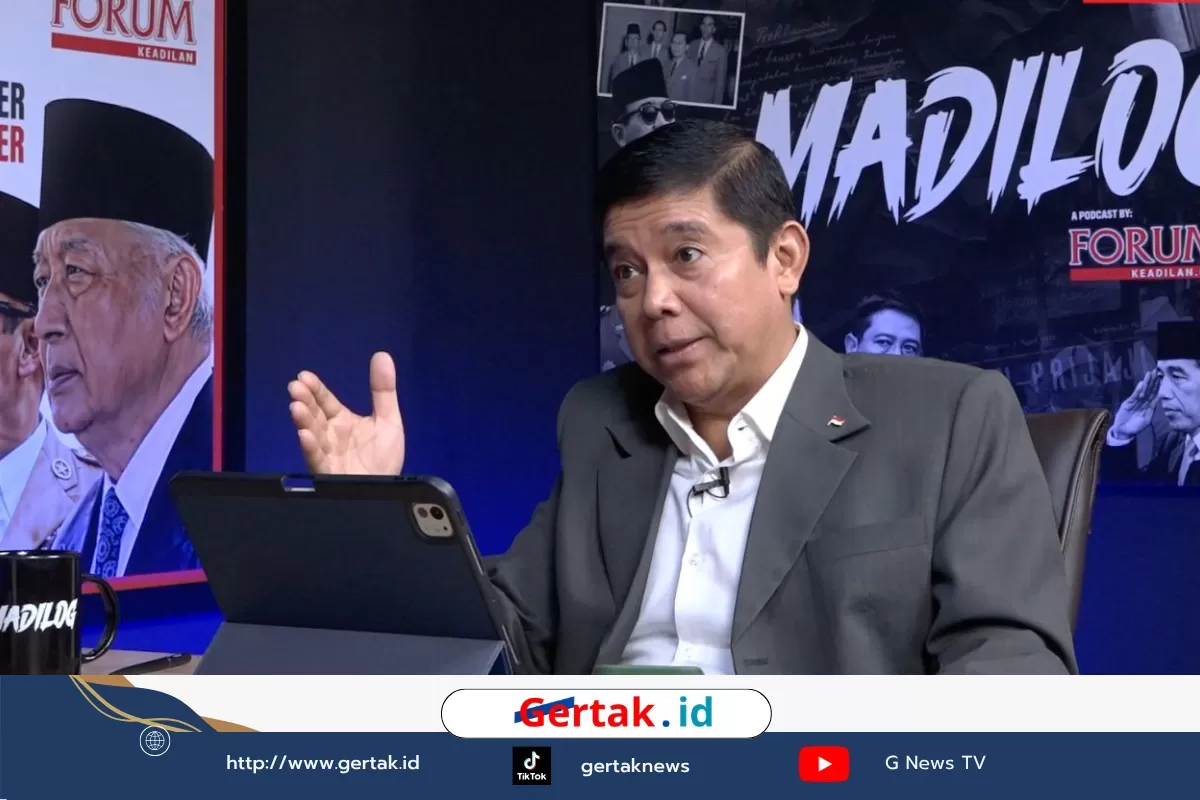 Foto: Prof. Yuddy Chrisnandi saat menjadi narasumber dalam podcast Forum Keadilan TV.