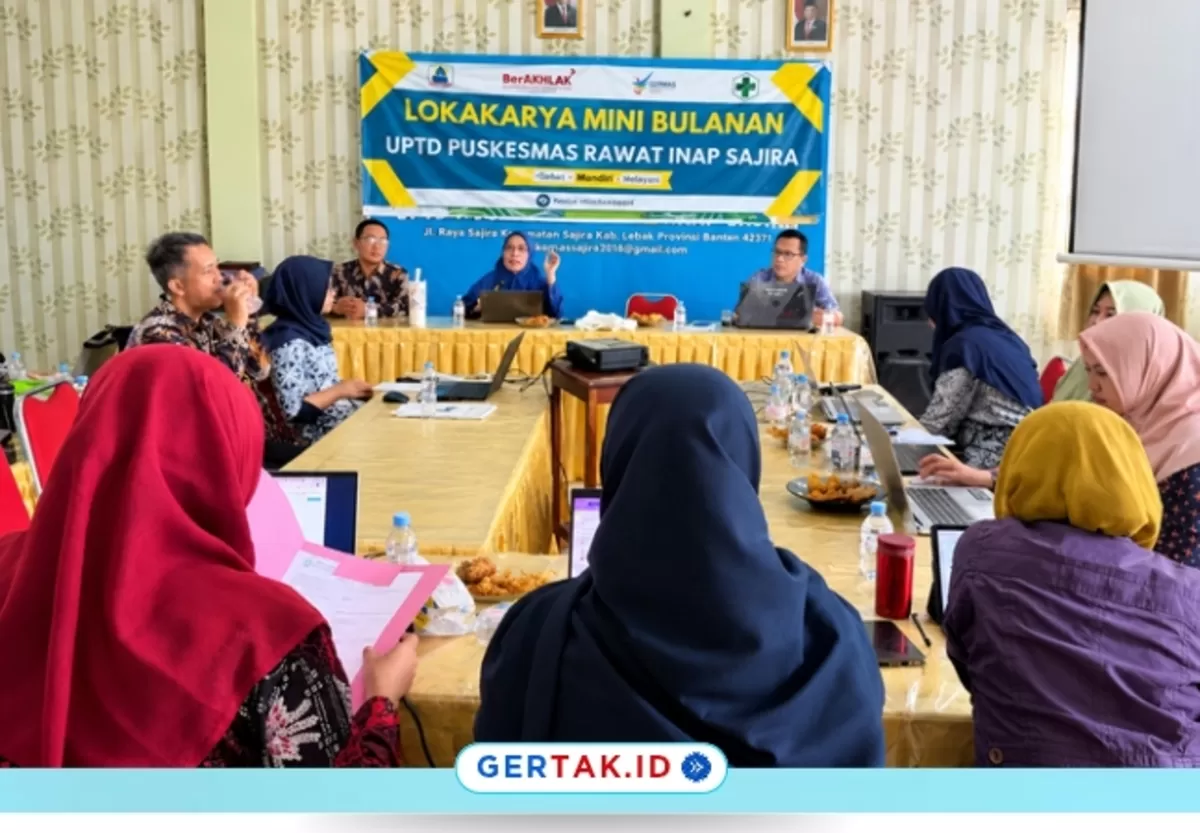 Foto Moment Lokakarya Bulanan Puskesmas Sajira, Kamis (8/10/26)./Dok.PKMSajira