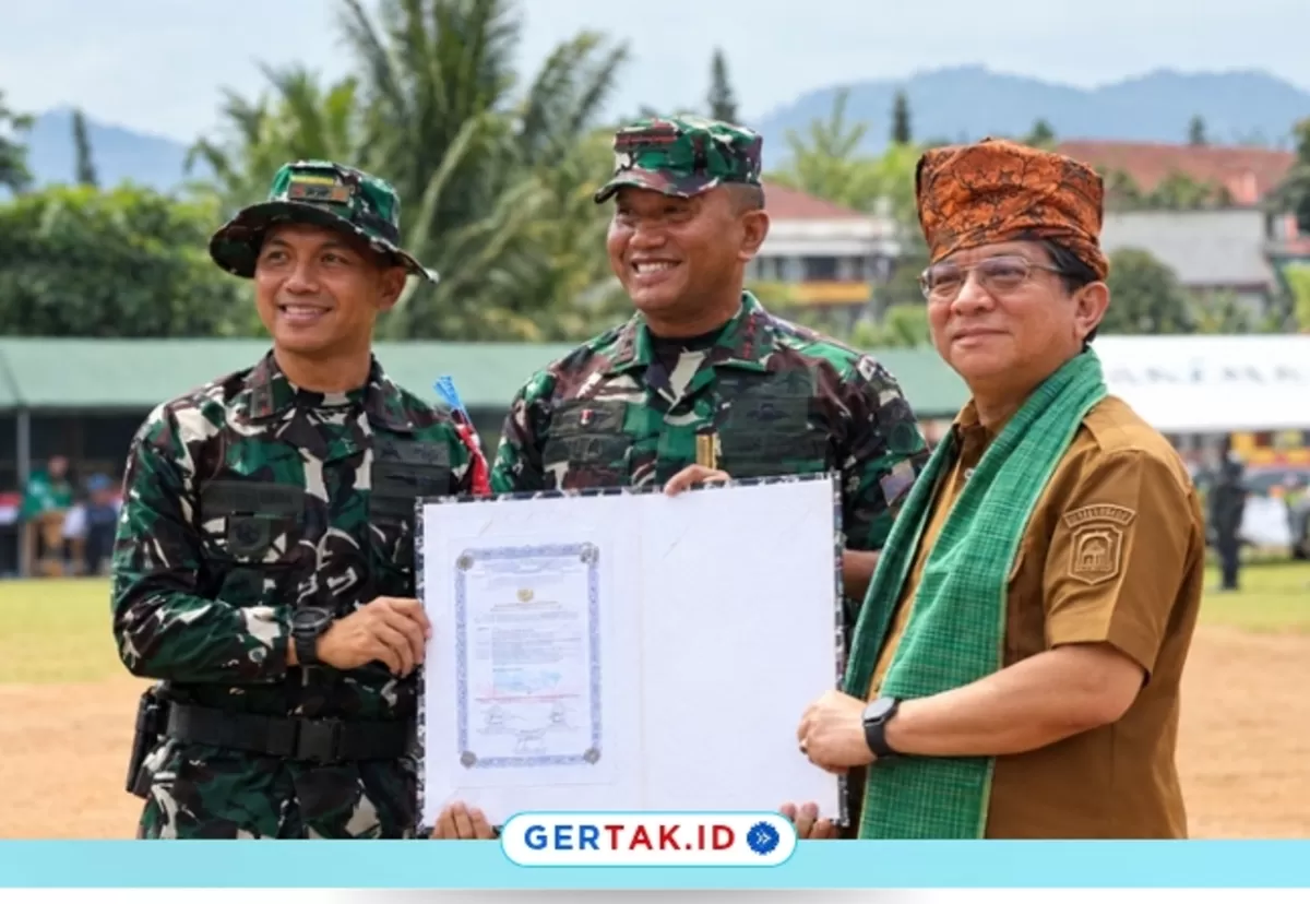 Pembukaan TMMD ke-130 di Lebak, TNI dan Pemda Perkuat Kolaborasi Pembangunan Desa./Dok.Ig@Kodim0603.lebak
