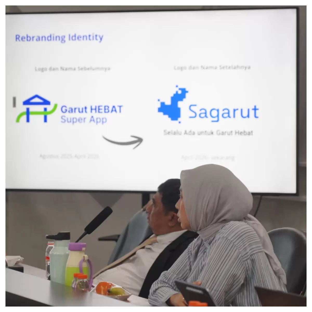 , Bupati Garut, Abdusy Syakur Amin, memimpin rapat koordinasi pengembangan aplikasi &ldquo;Sagarut&rdquo; di Ruang Rapat Pamengkang, Kecamatan Garut Kota, Kamis (30/4/2026). Foto Diskominfo-Garut