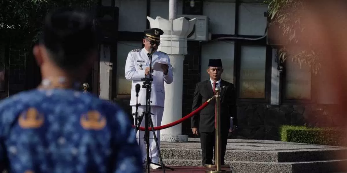 Upacara peringatan Hari Otonomi Daerah ke-30 di Kabupaten Garut. Foto istimewa
