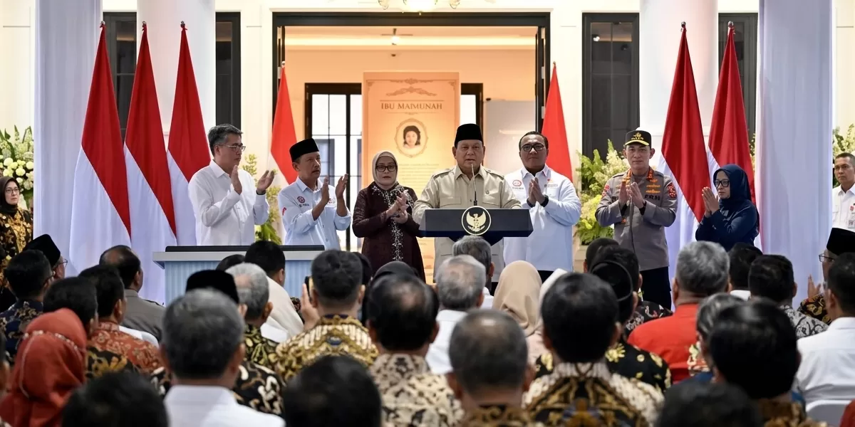 Prabowo saat meresmikan Museum Marsinah di Kabupaten Nganjuk, Sabtu (17/5/2026) (Foto: ANTARA)