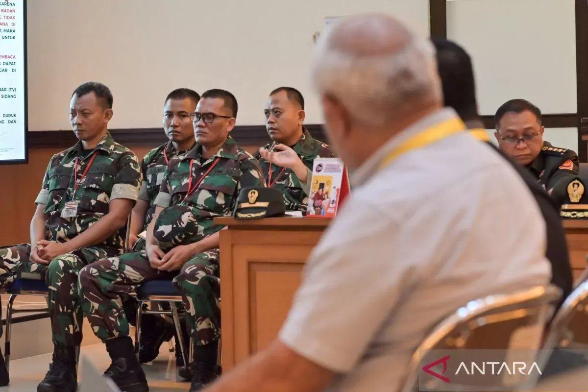 Terdakwa kasus penyiraman air keras kepada aktivis KontraS Andrie Yunus (Foto by ANTARA)