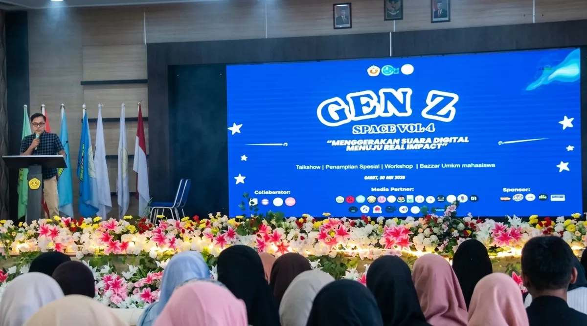 Kegiatan GEN Z Space Vol.4 bertema &ldquo;Menggerakan Suara Digital Menuju Real Impact&rdquo; di Aula Rektorat Institut Pendidikan Indonesia (IPI) Garut. (Foto Dok Diskominfo Garut)