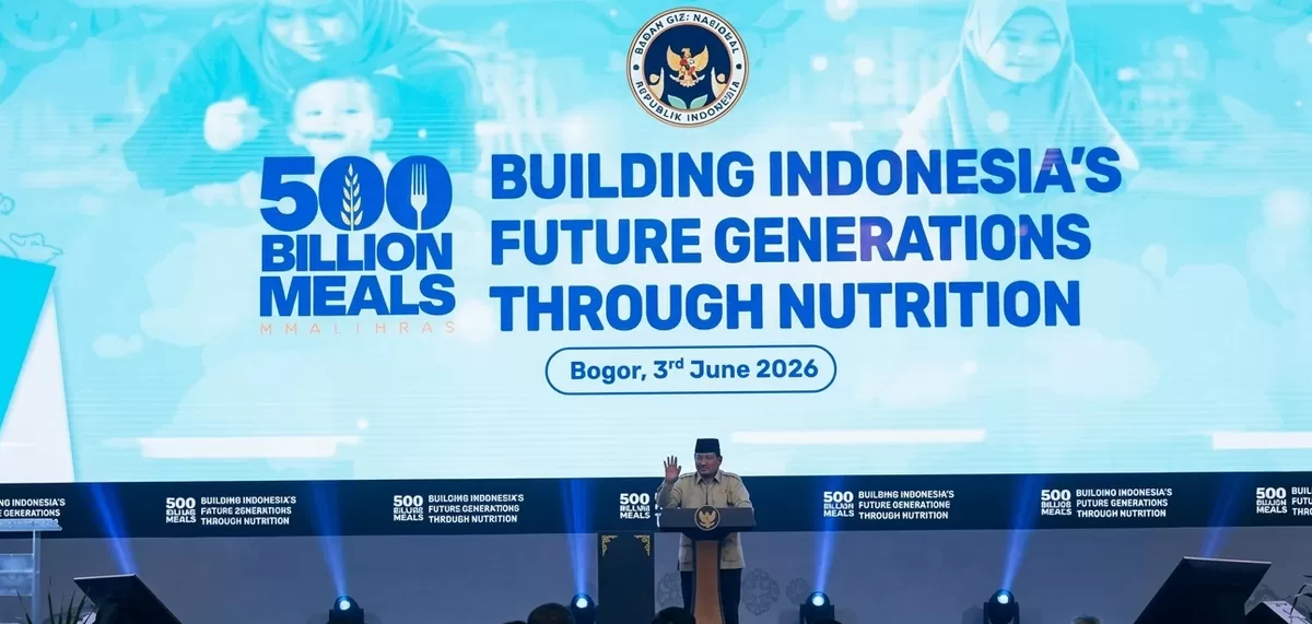 Presiden RI Prabowo Subianto menghadiri acara Building Indonesia's Future Generations Through Nutrition yang diselenggarakan di Sentul International Convention Center (SICC). (Foto : Biro Pers Presiden RI)