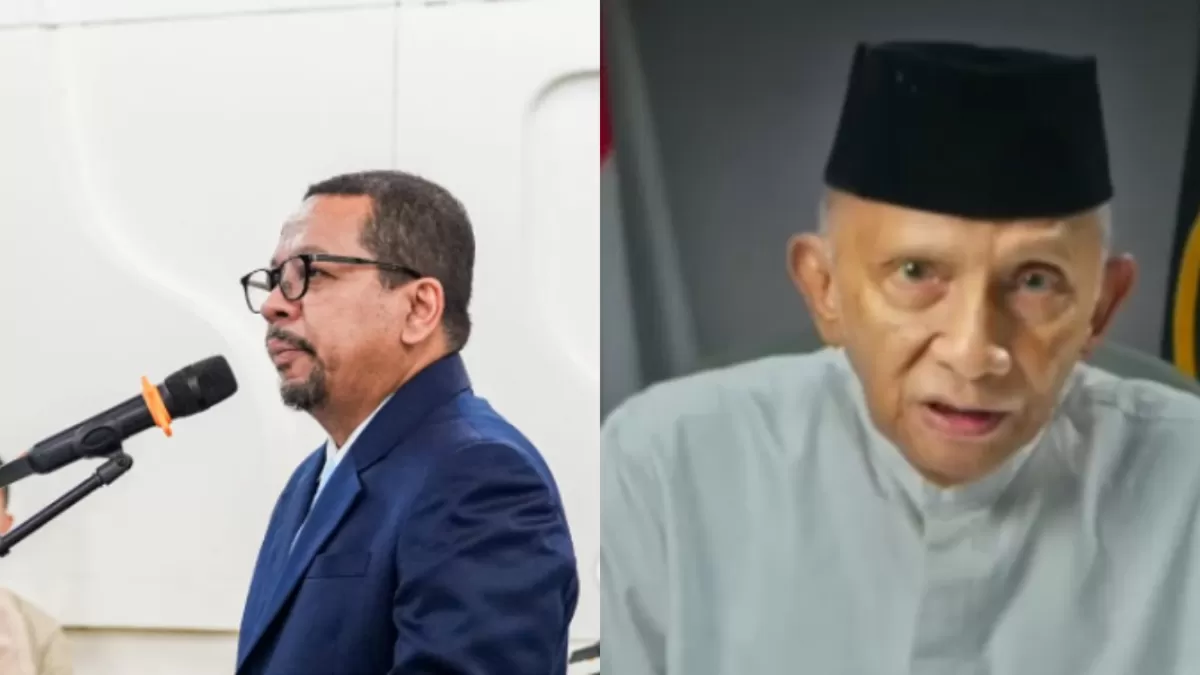 Kepala Badan Komunikasi Pemerintahan (Bakom) RI, Muhammad Qodari merespons tegas terkait tudingan miring Amien Rais terhadap Seskab Teddy. (Instagram.com / @bakomri - @feedgramindo)