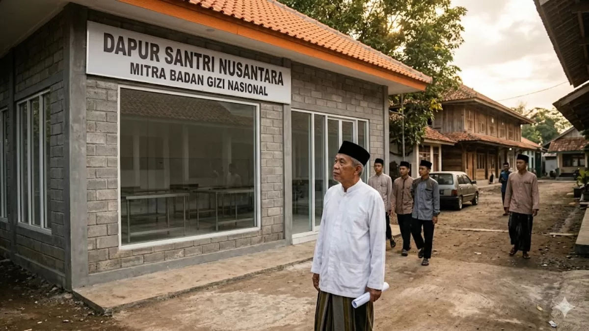 Skandal penipuan program Makan Bergizi Gratis rugikan 13 pesantren di Jawa Barat hingga ratusan juta rupiah akibat janji palsu. (Foto: Ilustrasi/AI)