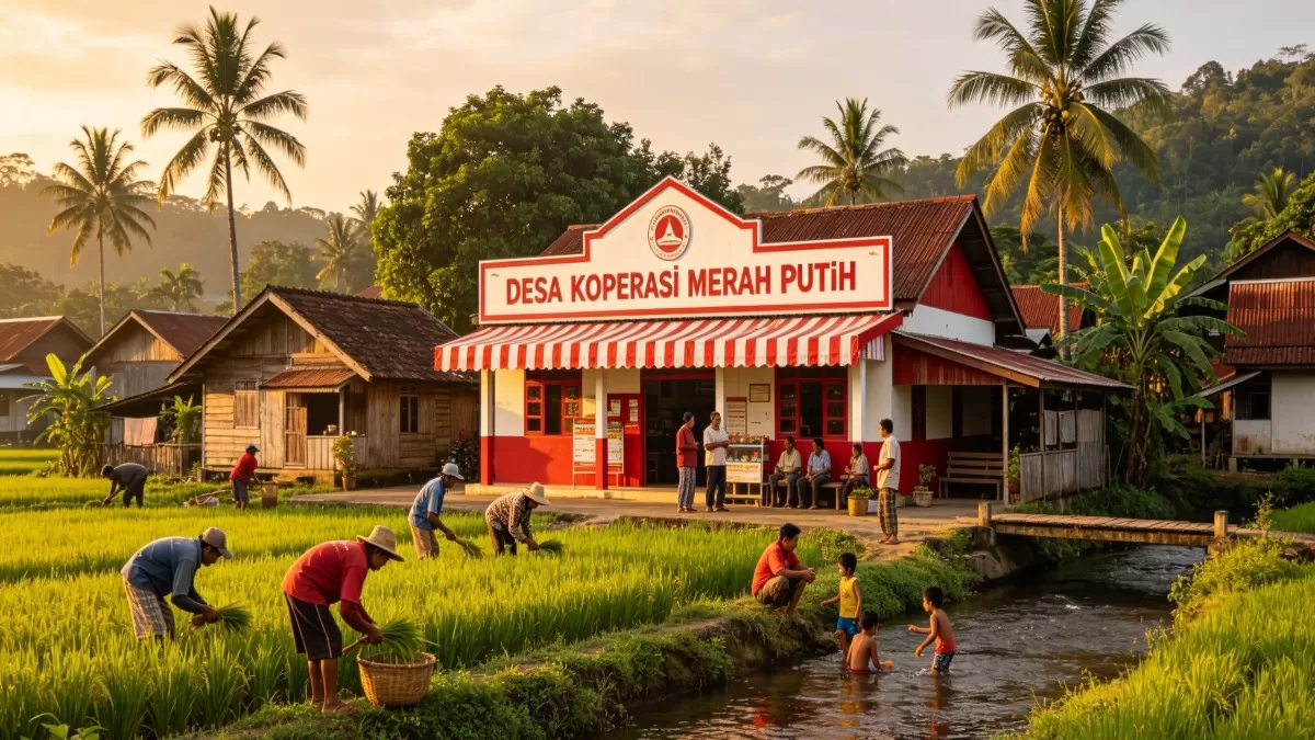 Pendirian Koperasi Desa Merah Putih (KDMP) Kabupaten Serang Banten, tekendala oleh lahan. (Foto: ilustrasi AI)