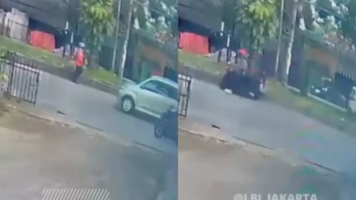 Menyoroti viralnya insiden tabrak lari yang melibatkan korban pejalan kaki dengan pelaku pemotor di kawasan Deltamas, Cikarang Pusat, Bekasi. (Instagram.com/@lbj_jakarta)