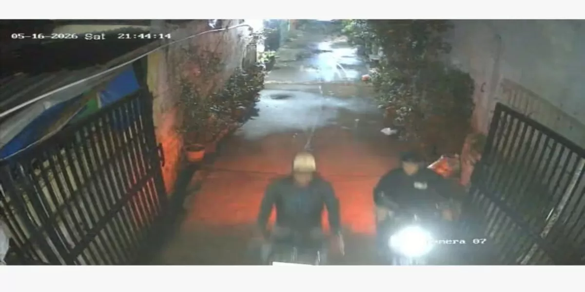 Aksi pencurian yang terekam CCTV di Kelurahan Kayuringin Jaya, Kota Bekasi