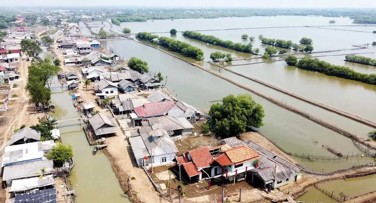 Kampung dolar yang kini nyaris hilang ditelan abrasi 