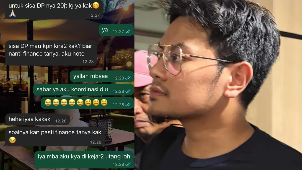 Bos Hanania Travel, ASF yang kini jadi tersangka penipuan umrah saat menemui calon jemaah yang datangi kantornya. (Threads/dwiutariri)
