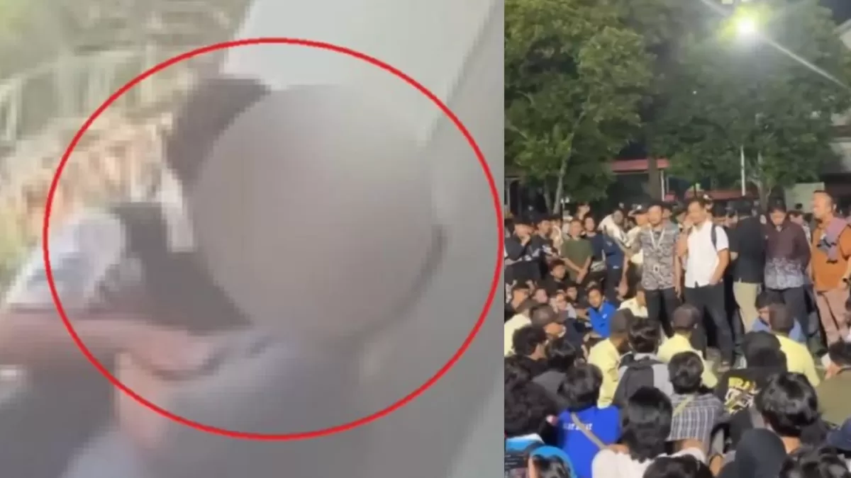 Video viral mahasiswa PNJ yang ketahuan berciuman di area kampus ramai di media sosial hingga sanksi DO yang mengancam. (X/lambepaklurah)