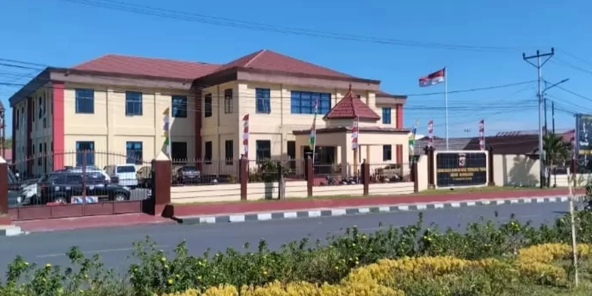 Suasana kantor Polres Manggarai di lihat dari depan. Foto Ist