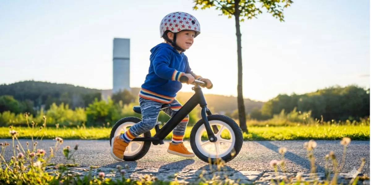 Ilustrasi. Push bike punya banyak manfaat untuk anak. (iNews86.Com/AI)