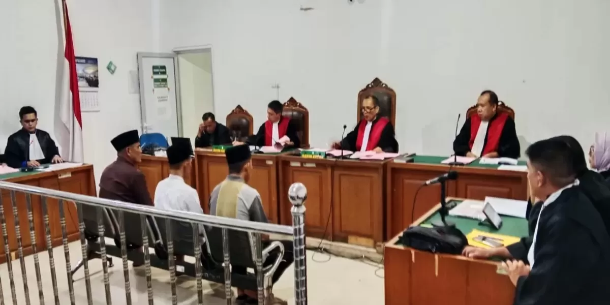 Sidang perdana kasus dugaan korupsi penyaluran Kredit Usaha Rakyat (KUR) di Bank Syariah Indonesia (BSI) KCP Tulang Bawang Unit II mulai digelar di Pengadilan Tipikor Palembang, Rabu 21/5/2026 (HSP/KetikPos.com)