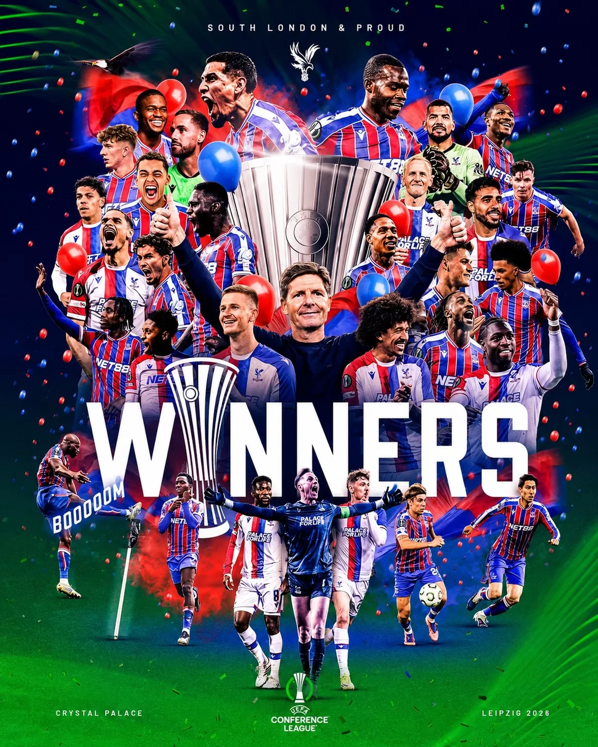 Crystal Palace juara UECL (Sumber : IG Crystal Palace )