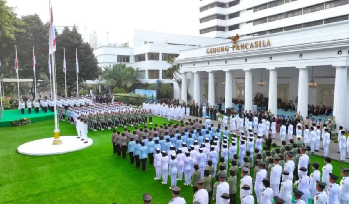Peringatan Hari Lahir Pancasila menjadi momentum memperkuat persatuan bangsa. Foto: BPMI Setpres/Citra