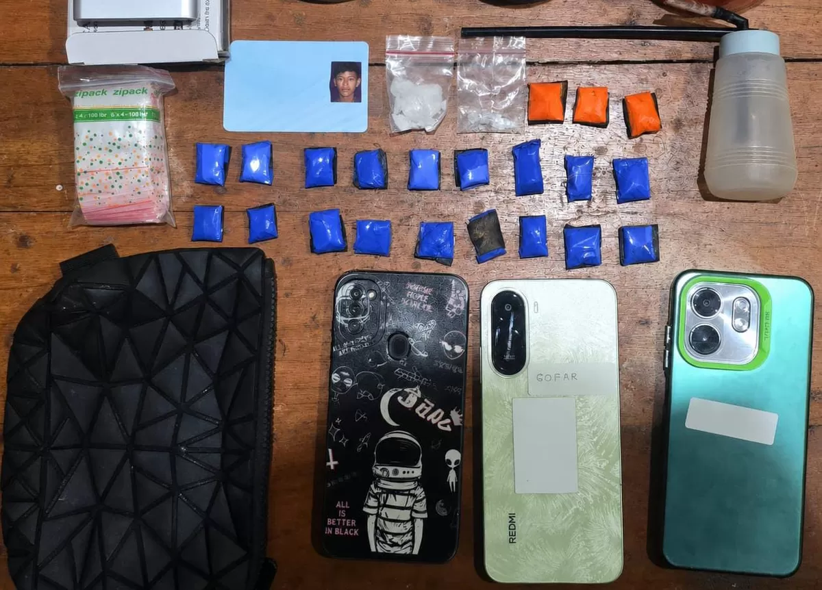 Sejumlah barang bukti berhasil disita tim Ditresnarkoba Polda Jateng 