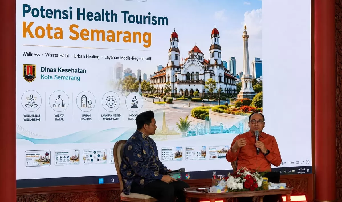 Bakti Indonesia menghadirkan talkshow salah satunya Kepala Dinas Kesehatan Kota Semarang, Abdul Hakam membawa tema Medical Tourism, Sabtu (8/8). (KabarSatu.id/ foto: Wahyu Hamijaya)
