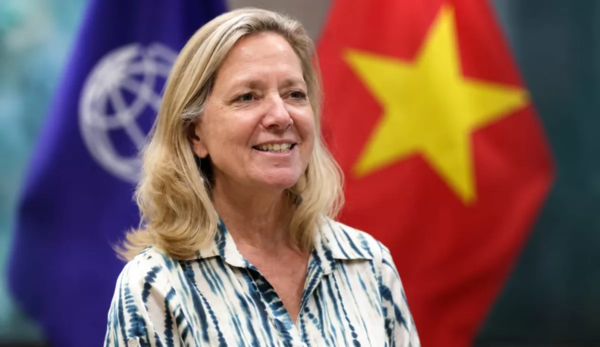 Mariam J. Sherman, Direktur Bank Dunia untuk Vietnam, Kamboja, dan Laos, meyakini Vietnam memiliki banyak keunggulan untuk mencapai tujuannya menjadi negara berpenghasilan tinggi pada tahun 2045. (KabarSatu.id/ foto: Vietnam.vn)