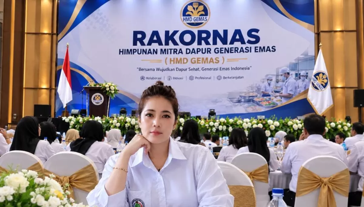 Darna Damis, perwakilan Provinsi Papua, Darna Damis dalam Rapat Koordinasi Nasional Himpunan Mitra Dapur Generasi Emas (GEMAS HMD). (KabarSatu.id/ foto: istimewa)