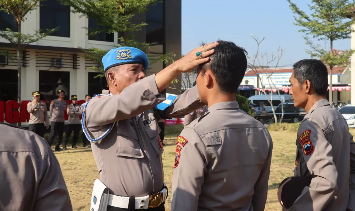 Bid Propam Polda Jateng melakukan kegiatan gaktibplin di Polres Demak. (Kabarsatu.id / Humas Polres Demak )