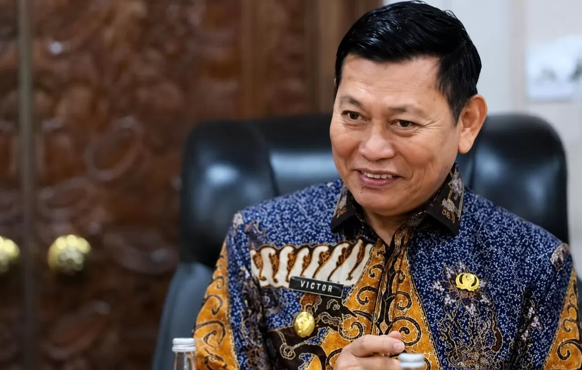 Wakil Gubernur Sulawesi Utara Victor Mailangkay saat hadir bertemu Giri Prasta di Denpasar. (KabarSatu.id/ foto: tim kontributor)