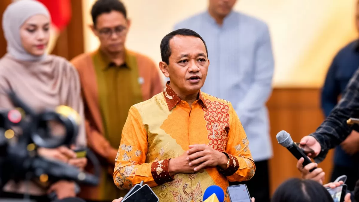 Menteri ESDM Bahlil Lahadalia saat menyampaikan Keterangan Pers di Jakarta. (KabarSatu.id/ foto: istimewa)